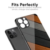 Tri Color Wood Glass Case for iPhone 14 Pro