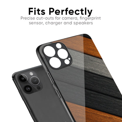 Tri Color Wood Glass Case for iPhone XS Max