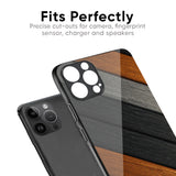 Tri Color Wood Glass Case for iPhone 13 mini