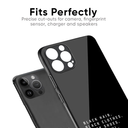Black Soul Glass Case for iPhone XR
