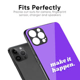 Make it Happen Glass Case for iPhone XS