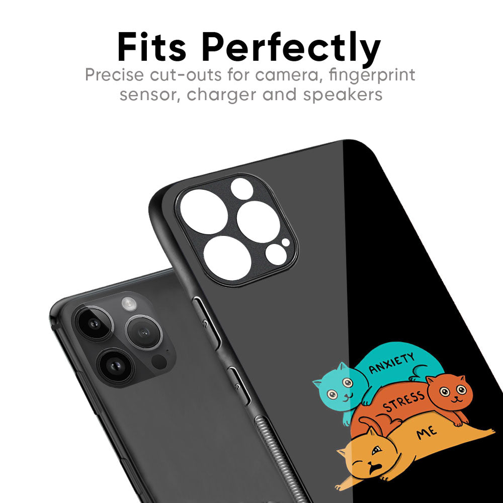 Anxiety Stress Glass Case for iPhone XS Max