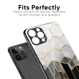 Tricolor Pattern Glass Case for iPhone 14 Pro Max
