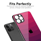 Wavy Pink Pattern Glass Case for iPhone 14 Plus