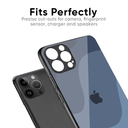 Navy Blue Ombre Glass Case for iPhone 13