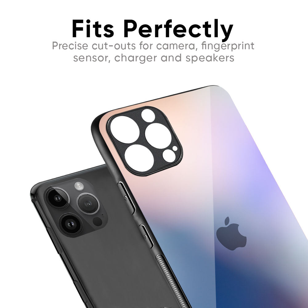 Blue Mauve Gradient Glass Case for iPhone XS Max