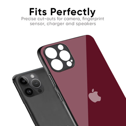 Classic Burgundy Glass Case for iPhone XS Max