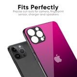 Purple Ombre Pattern Glass Case for iPhone XS Max