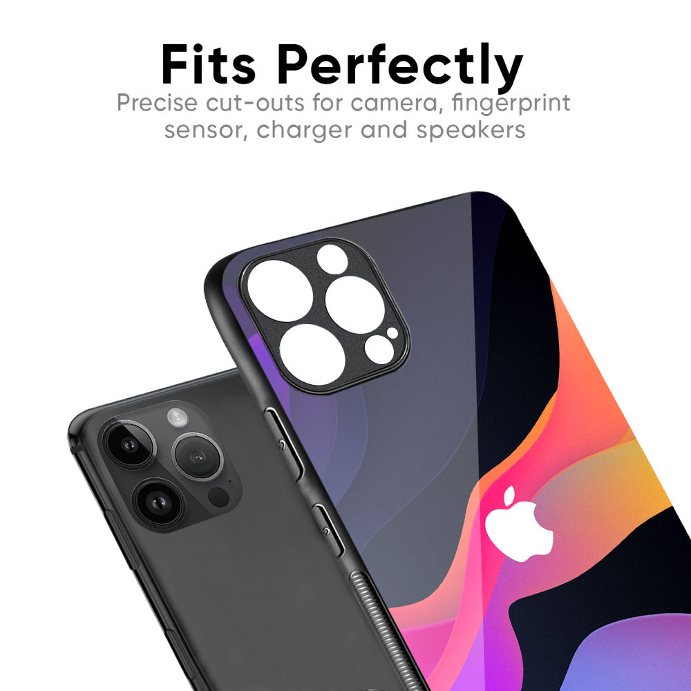 Colorful Fluid Glass Case for iPhone XS Max