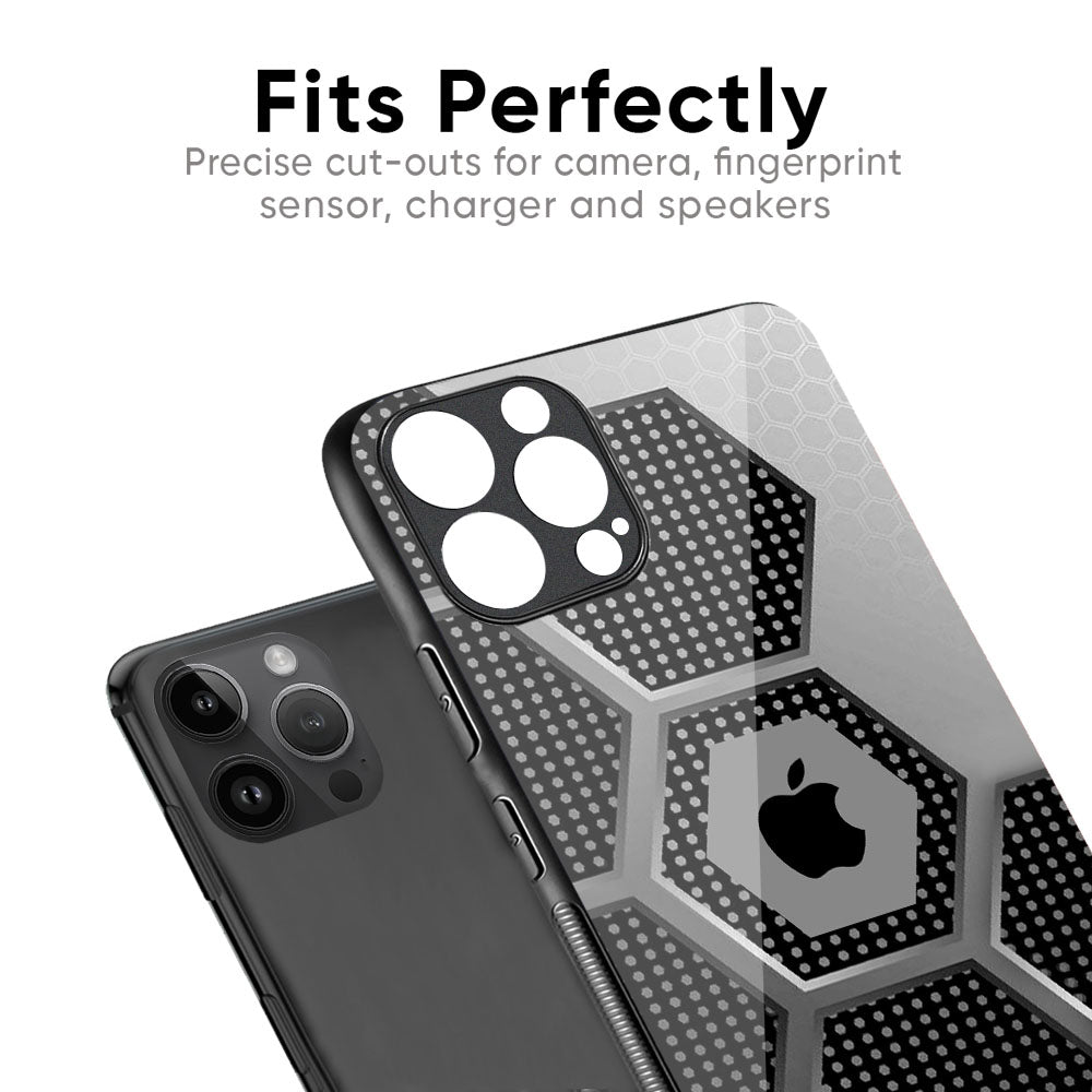 Hexagon Style Glass Case For iPhone XS Max