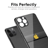 Grey Metallic Glass Case For iPhone XS