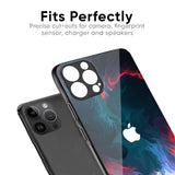 Brush Art Glass Case For iPhone XS