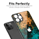 Watercolor Wave Glass Case for iPhone XS