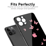 Fly Butterfly Glass Case for iPhone 13