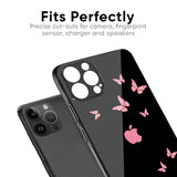 Fly Butterfly Glass Case for iPhone 8