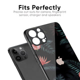 Tropical Art Flower Glass Case for iPhone XS