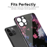 Smudge Brush Glass case for iPhone XR