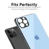 Pastel Sky Blue Glass Case for iPhone XS