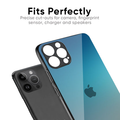 Sea Theme Gradient Glass Case for iPhone XS Max