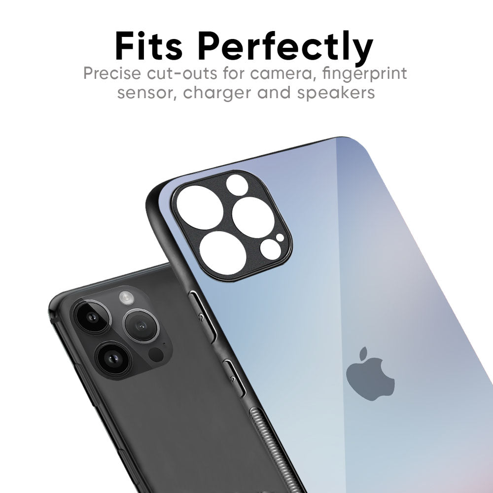 Light Sky Texture Glass Case for iPhone XS Max