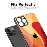 Magma Color Pattern Glass Case for iPhone SE 2020