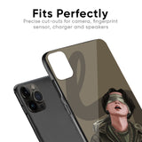 Blind Fold Glass Case for iPhone 15