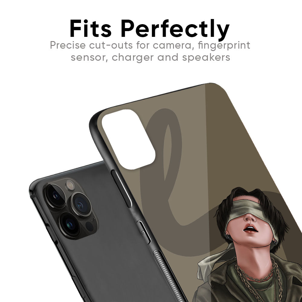 Blind Fold Glass Case for iPhone 6S