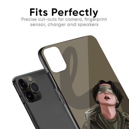 Blind Fold Glass Case for iPhone 6S