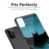 Cyan Bat Glass Case for iPhone 15