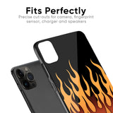 Fire Flame Glass Case for iPhone 15