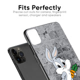 Cute Baby Bunny Glass Case for iPhone 15