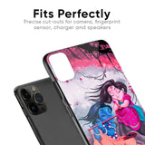 Radha Krishna Art Glass Case for iPhone 15