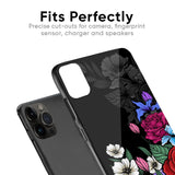 Rose Flower Bunch Art Glass Case for iPhone 12 mini