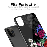 Rose Flower Bunch Art Glass Case for iPhone 15