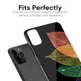 Colorful Leaves Glass Case for iPhone 15