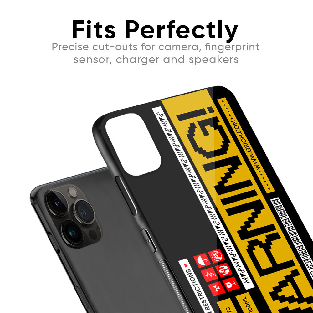 Aircraft Warning Glass Case for iPhone 15 Pro