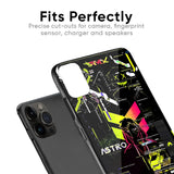 Astro Glitch Glass Case for iPhone X