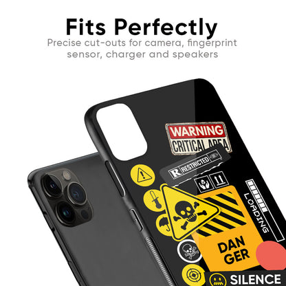 Danger Signs Glass Case for iPhone 6S