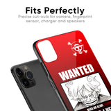 Luffy Wanted Glass Case for iPhone 15
