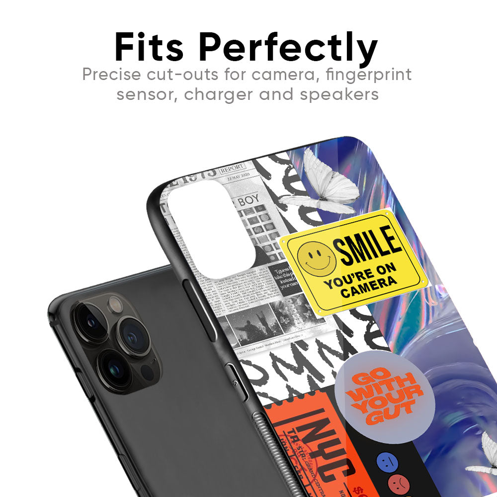 Smile for Camera Glass Case for iPhone 15 Plus