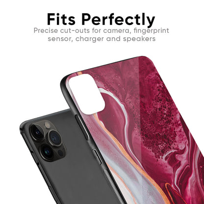 Crimson Ruby Glass Case for iPhone 12