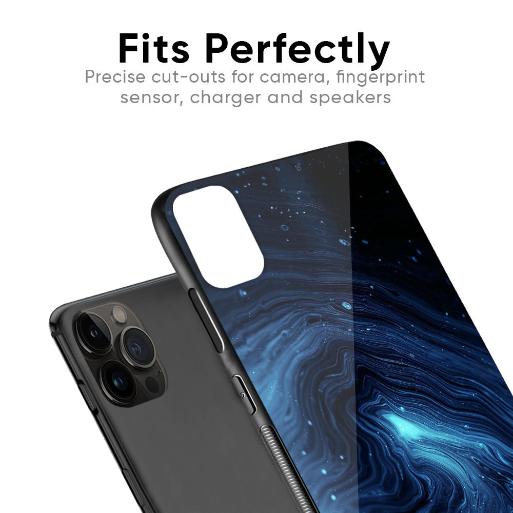 Dazzling Ocean Gradient Glass Case For iPhone SE 2022