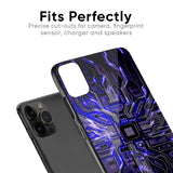 Techno Color Pattern Glass Case For iPhone X