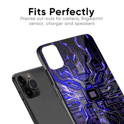 Techno Color Pattern Glass Case For iPhone 12