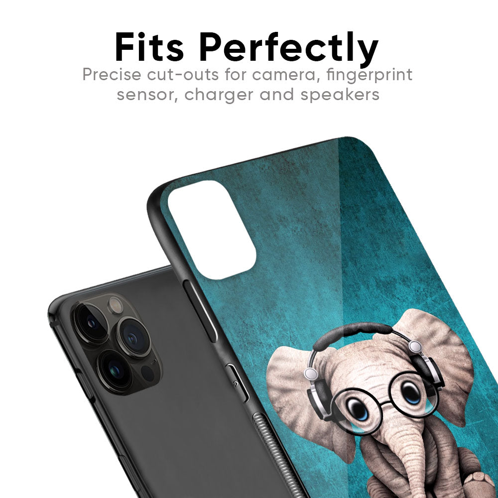 Adorable Baby Elephant Glass Case For iPhone 13 Pro Max