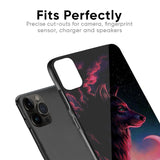 Moon Wolf Glass Case for iPhone X