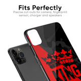 I Am A King Glass Case for iPhone X