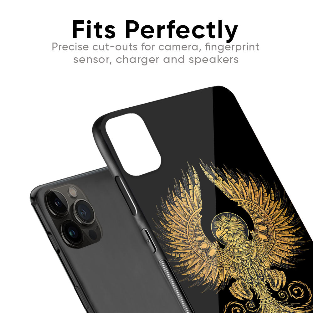 Mythical Phoenix Art Glass Case for iPhone SE 2022