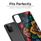 Retro Gorgeous Flower Glass Case for iPhone 13 Pro Max