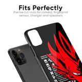 Red Vegeta Glass Case for iPhone 13 Pro